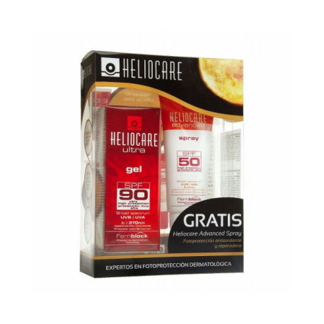 Heliocare Ultra SPF90+ gel 50ml + Advanced SPF50+ spray 75ml