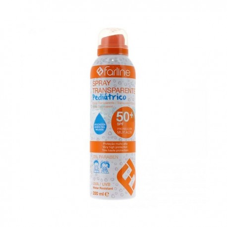 FARLINE SPRAY TRANSPARENTE PEDIATRICO SPF50+ 200ML