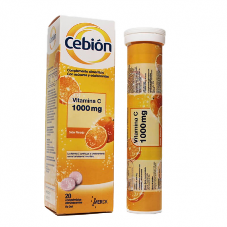 Cebión vitamina C 1000mg 20 comprimidos efervescentes