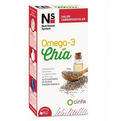 Ns Omega 3 Chía 60 Cápsulas