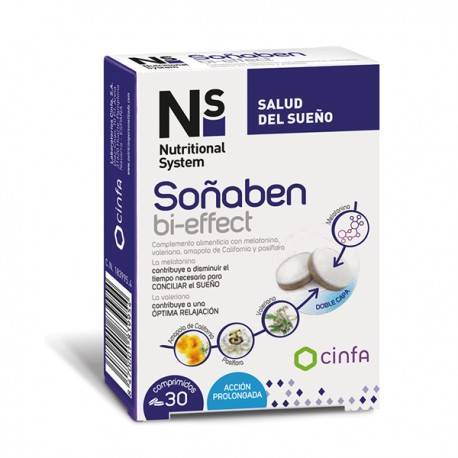 Ns Soñaben Bi-effect Melatonina 30 Comp