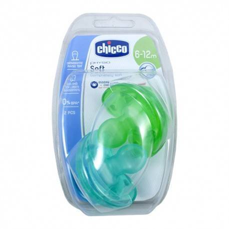 Chicco Physio Soft Silicona Azul 6-12m+ 2