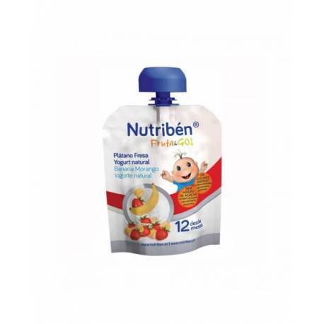 Nutriben Fruta&go Platano Fresa Yogurt 90 G