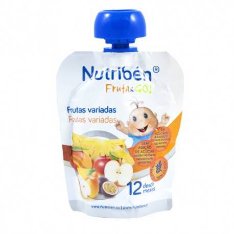 Nutriben Fruta&go Frutas Variadas 90 G