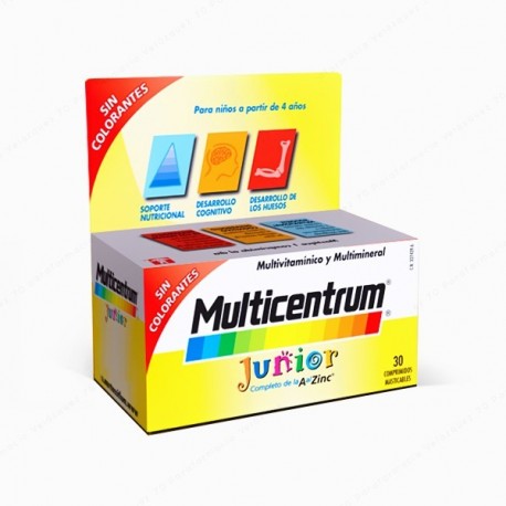 MULTICENTRUM JUNIOR 30 COMPRIMIDOS MASTICABLES