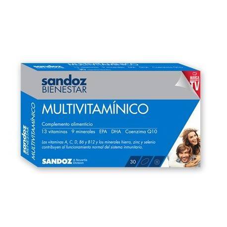 Sandoz Bienestar Multivitamínico 30 Cáps.