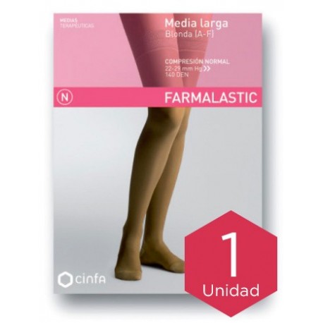 Farmalastic Panty Media Compresión Normal 140 DEN Beige Talla G