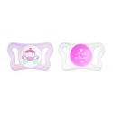 CHUPETE SILICONA CHICCO PHYSIO MICRO 0-2 M ROSA 2 CHUPETES