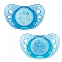 CHUPETE CHICCO PHYSIOAIR AZUL CA 0-6M 2U