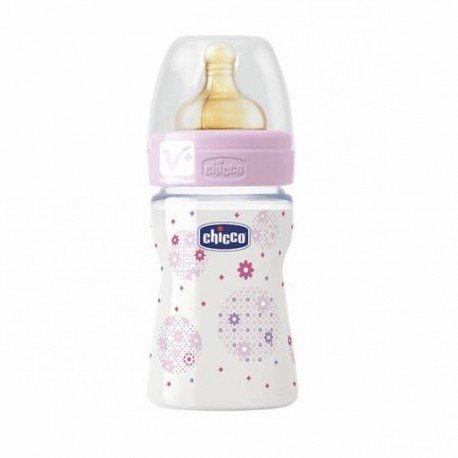 BIBERON CHICCO PP CAUCHO FN ROSA 150 ML