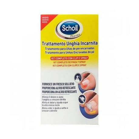 Scholl Tratamiento de uñas encarnadas (kit pinza + esprai)