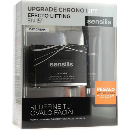 Sensilis Upgrade Chrono Lift Crema de Día SPF20 50ml + Contorno de Ojos 15ml