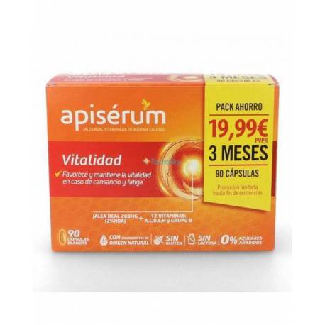 Pack Apiserum Vitalidad 90 Cápsulas