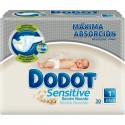 DODOT SENSITIVE TALLA 1 2-5Kg 30 UNIDADES