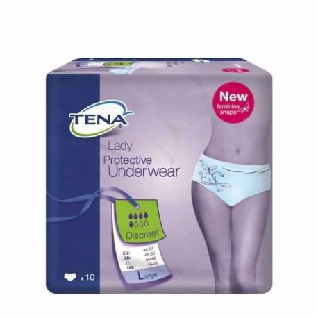 Tena Lady Protector Underwear Discret Talla Grande 10ud