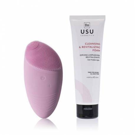 Neceser Usu Cepillo Limpieza Facial + Espuma Limpiadora Revitalizante 120ml