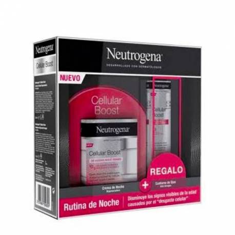 NEUTROGENA CELLULAR BOOST RUTINA DE NOCHE: CREMA DE NOCHE+CONTORNO DE OJOS DE REGALO!!