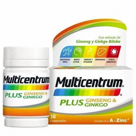 Multicentrum Plus Ginseng & Ginkgo 30 Comprimidos