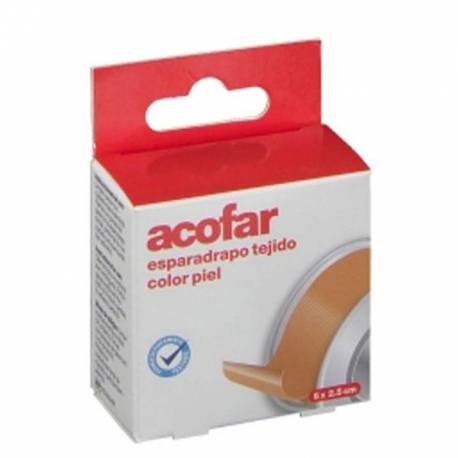 Acofar esparadrapo tejido color piel 5x2,5cm 1ud