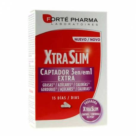 Xtraslim Captador 3 en 1 60 cápsulas