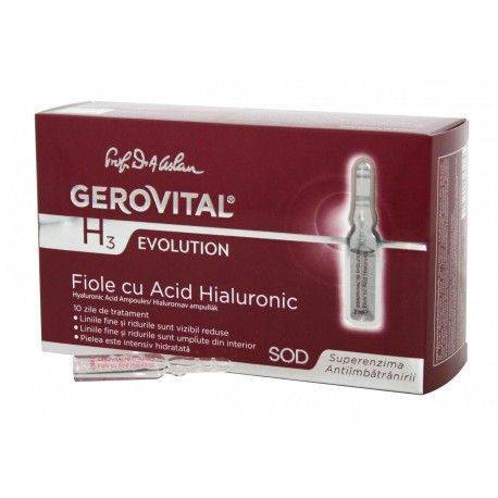 Gerovital H3 Evolution Ácido Hialurónico 5% 10 Ampollas