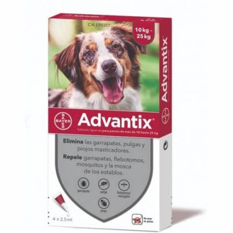 Advantix Perro 10-25kg 4 Pipetas