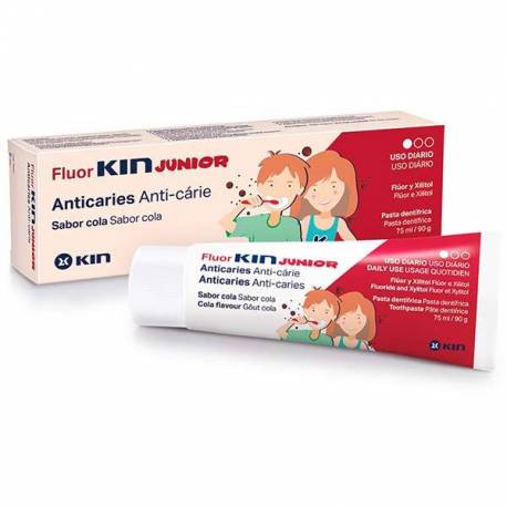 Fluor Kin Junior Dentífrico Sabor Cola 75ml