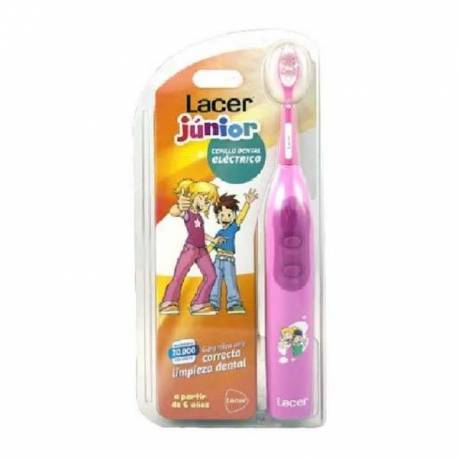 Lacer Junior Cepillo Dental Eléctrico Recargable Rosa