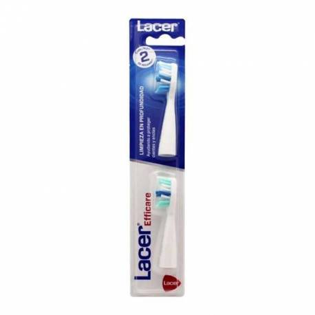 Cepillo Dental Electrico Lacer Efficare Recambios 2 Cabezales