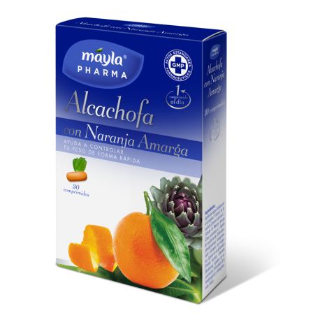 MaylaPharma Alcachofa con Naranja Amarga 30 Comp