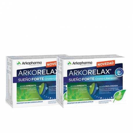 Arkopharma Arkorelax Forte Sueño 8h Cronoliberación 2x30 Cápsulas