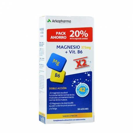 Arkovital Magnesio 375mg + Vitamina B6 21 Comprimidos