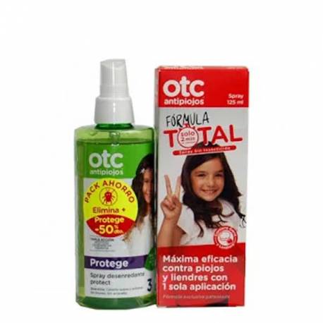 Otc Antipiojos Formula Total 125ml Spray + Spray Desenredante Protect 250ml