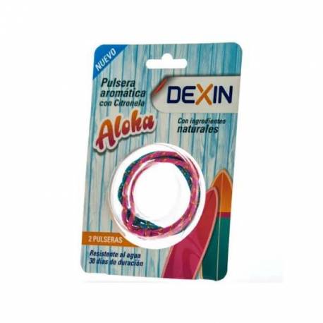 Dexin Aloha Pulsera con Citronela 2 Unidades