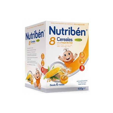 Nutribén 8 Cereales Con Un Toque De Miel Digest 600 g