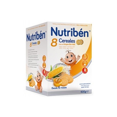 Nutriben 8 Cereales, Miel y Galletas María 600gr