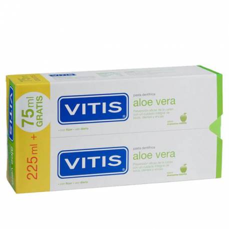 Vitis Aloe Vera Pasta Dentifrica Manzana 2x150ml