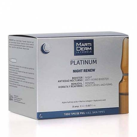 Martiderm Platinum Night Renew 30 Ampollas