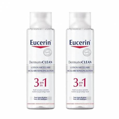 Eucerin Solución Micelar 3 en 1 Dermatoclean 2x400ml Pack