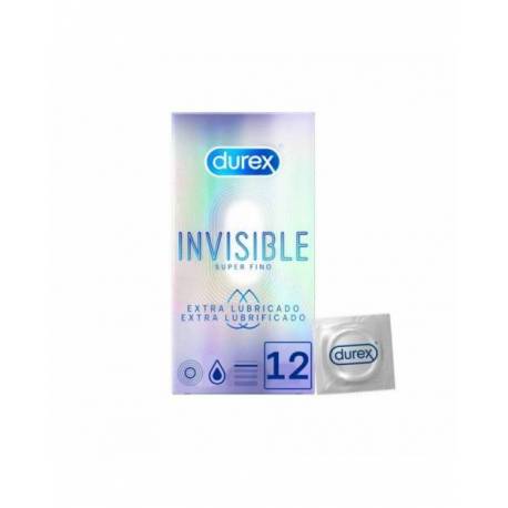 Durex Invisible Extra Lubricado 12 Unidades