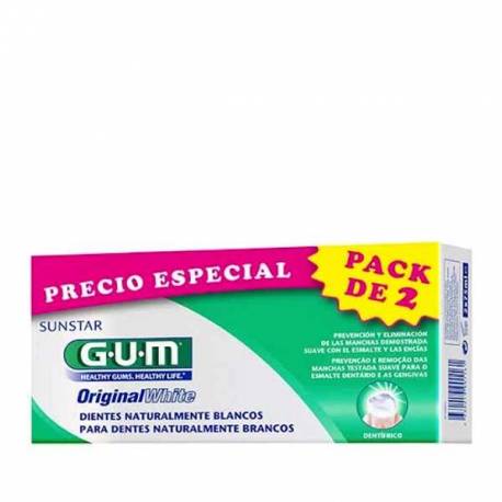 Gum Original White Pasta Dental Dientes Blancos 2x75ml