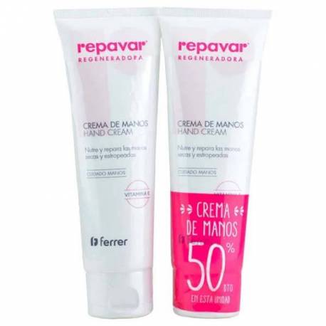 Repavar Duplo Crema de Manos Regeneradora 2x75ml