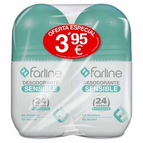 Farline Desodorante Sensible Duplo 2x50ml