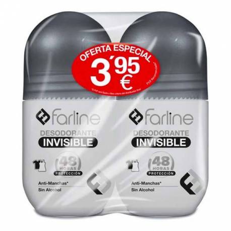Farline Desodorante Invisible Duplo 2x50ml