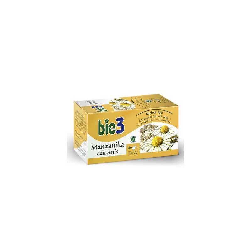 BIE-3 MANZANILLA CON ANÍS INFUSIÓN INFANTIL 25 FILTROS