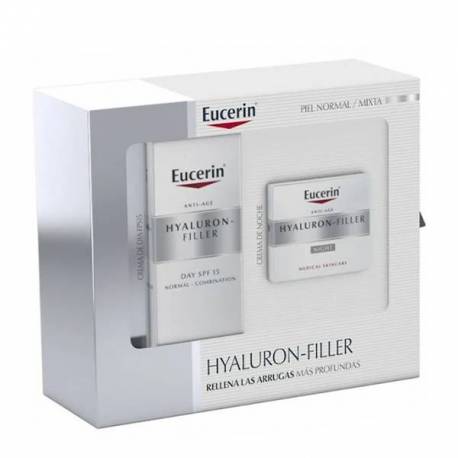 Eucerin Hyaluron Filler Crema Dia 50ml + Crema noche 50ml Piel Normal