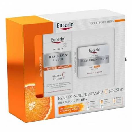 Eucerin Pack Hyaluron Filler Vit C Booster + Crema de Día