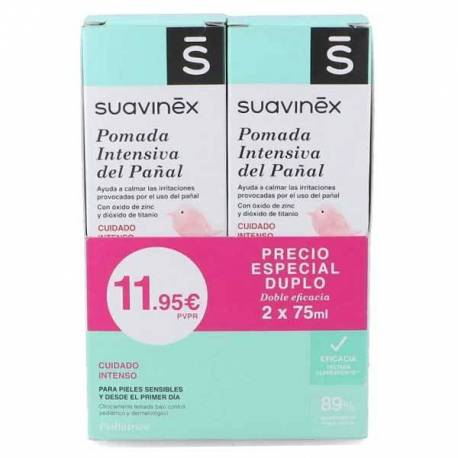 Suavinex Pomada Intensiva del Pañal Duplo 2x75 ml