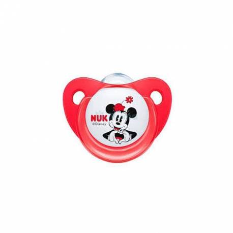 Nuk Chupete Mickey Mouse Rojo Silicona 0-6M 