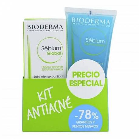 Bioderma Kit Antiacné: Sebium Global + Sebium Gel Moussant